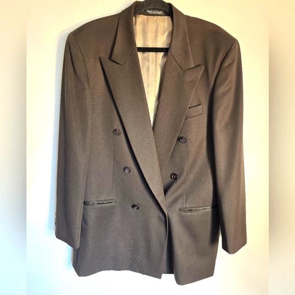 TRABALDO TOGNA MEN'S BLAZER/SPORT COAT DOUBLE BREASTED BLACK SIZE 41S